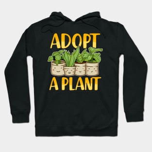 Cute Adopt a Plant Succulent & Gardening Planting Hoodie